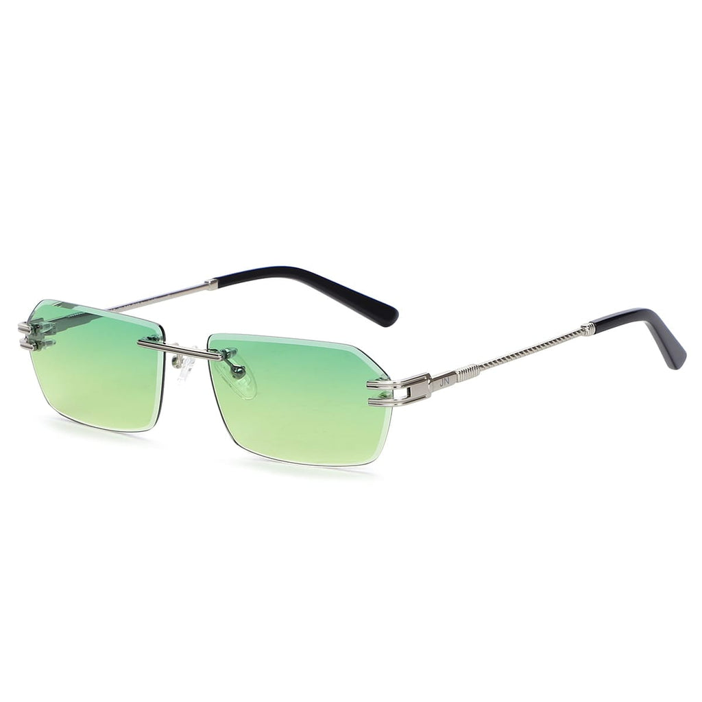 JN-249-C10 Less / Silver Green Bottle