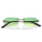 JN-249-C10 Less / Silver Green Bottle