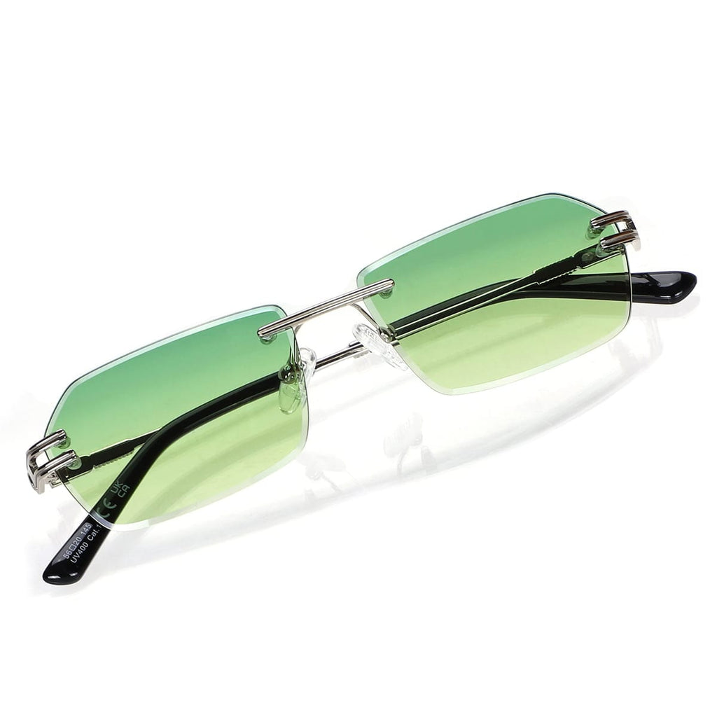 JN-249-C10 Less / Silver Green Bottle