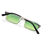 JN-249-C10 Less / Silver Green Bottle