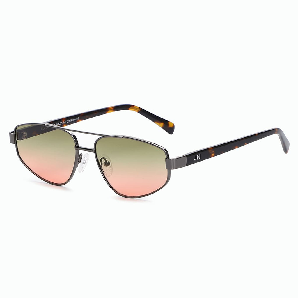 JN-275-C03 Claud / Tortoise Gun Green To Pink