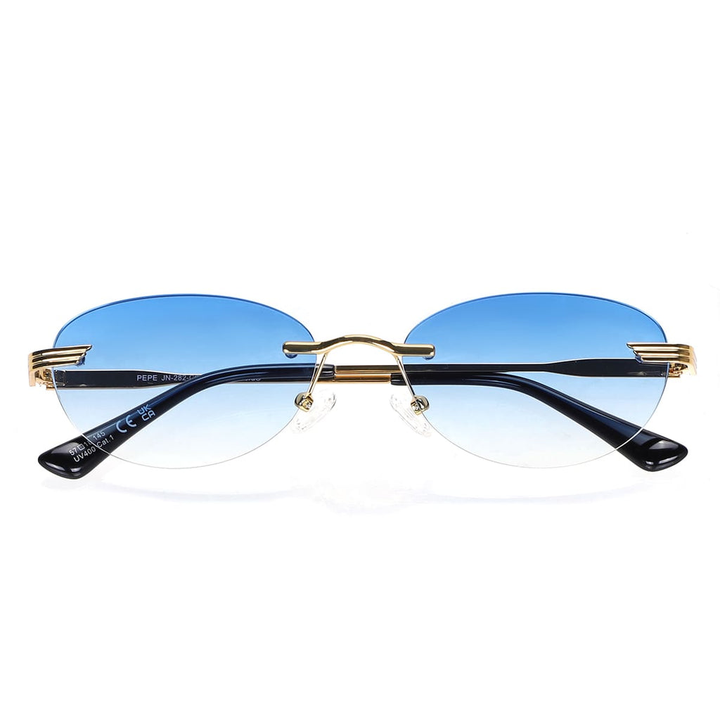 JN-282-C01 Pepe / Gold Gradient Blue