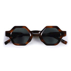 JN-221-C01 Hexagon / Tortoise Dark Green